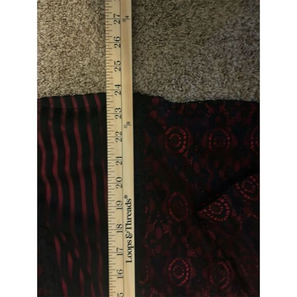 Feifei Women's M Black & Red Lace Blouse High Neck Party Top - Picture 3 of 7